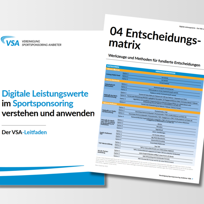 Digitale Leistungswerte im Sportsponsoring